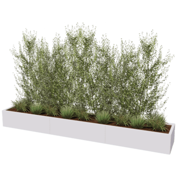 Donica stal malowana proszkowo Texas xxl 300 x 50 cm