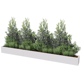 Donica stal malowana proszkowo Texas xxl 360 x 30 cm
