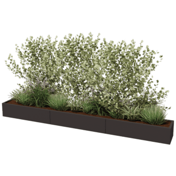 Donica stal malowana proszkowo Texas xxl 360 x 40 cm