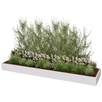 Donica stal malowana proszkowo Texas xxl 400 x 100 cm