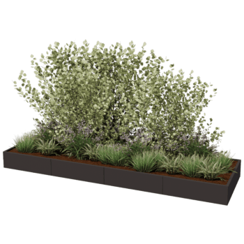 Donica stal malowana proszkowo Texas xxl 400 x 120 cm