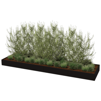 Donica stal malowana proszkowo Texas xxl 480 x 120 cm