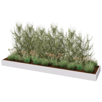 Donica stal malowana proszkowo Texas xxl 500 x 120 cm
