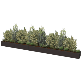 Donica stal malowana proszkowo Texas xxl 500 x 40 cm