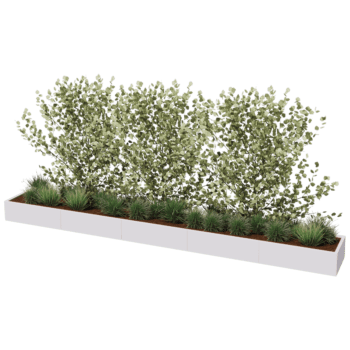 Donica stal malowana proszkowo Texas xxl 500 x 60 cm
