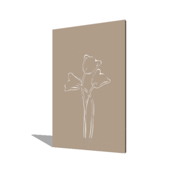 Tulipan symetryczne malowany proszkowo 120 x 6 x 190 cm