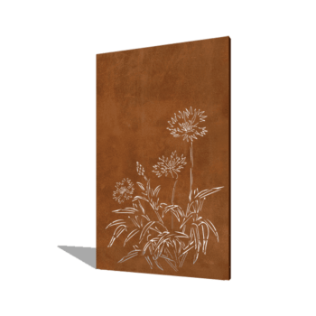 Chaber stal kortenowska 120 x 6 x 190 cm
