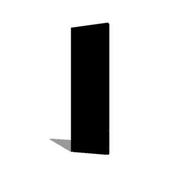 Panel malowana proszkowo podstawa 60 x 6 x 190 cm