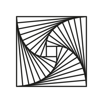 Kształty geometryczne Metalowa dekoracja ścienna 3.0