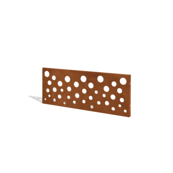 Ogrodzenie ze stali Corten H panelu B 120 x 47,5 cm