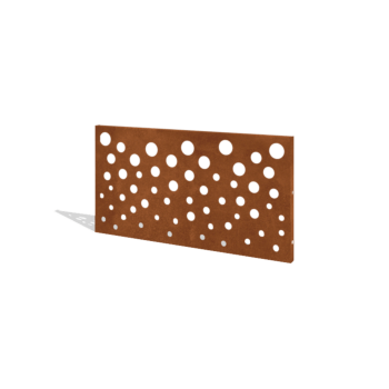 Ogrodzenie ze stali Corten H panelu B 120 x 63,3 cm
