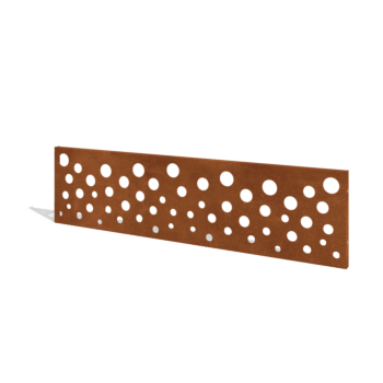 Ogrodzenie ze stali Corten H panelu B 180 x 47,5 cm
