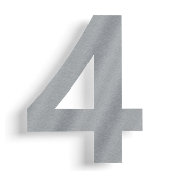 Numer domu ze stali nierdzewnej (plaster) 4 - 15 cm