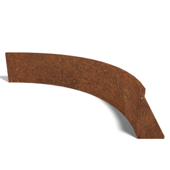 Łuk wewnętrzny ściany oporowej ze stali corten 150 x 150 cm (wysokość 40 cm)