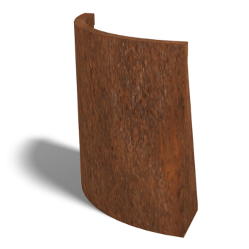 Ściana oporowa łuk zewnętrzny stal corten 50 x 50 cm (wysokość 60 cm)