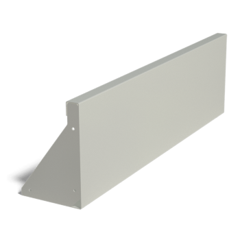 Prosta ściana oporowa ze stali malowanej proszkowo 100 cm (wysokość 30 cm)