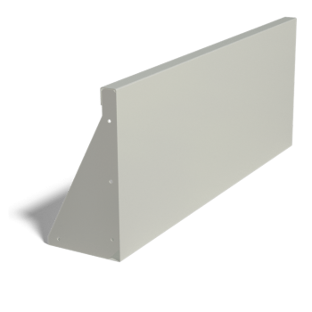 Prosta ściana oporowa ze stali malowanej proszkowo 100 cm (wysokość 40 cm)