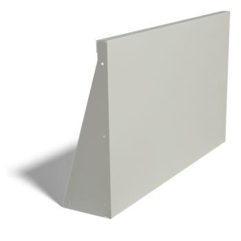 Prosta ściana oporowa ze stali malowanej proszkowo 100 cm (wysokość 60 cm)