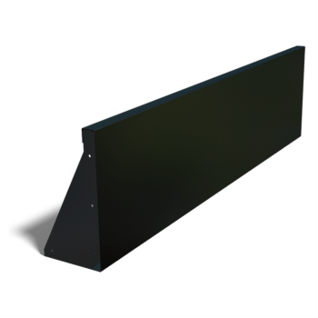 Prosta ściana oporowa ze stali malowanej proszkowo 150 cm (wysokość 40 cm)