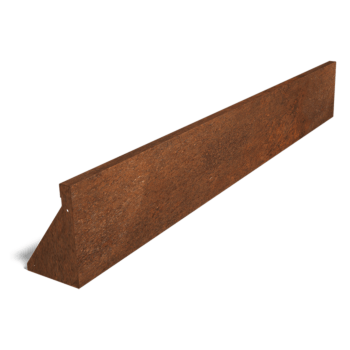 Prosta ściana oporowa ze stali corten 200 cm (wysokość 30 cm)