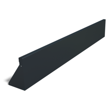 Prosta ściana oporowa ze stali malowanej proszkowo 200 cm (wysokość 30 cm)
