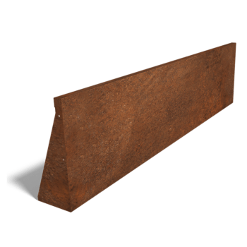 Prosta ściana oporowa ze stali corten 200 cm (wysokość 50 cm)