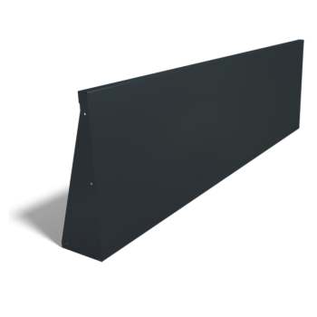 Prosta ściana oporowa ze stali malowanej proszkowo 200 cm (wysokość 60 cm)