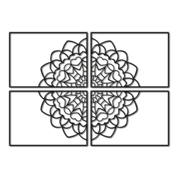Metalowa dekoracja ścienna Mandala *OP=OP