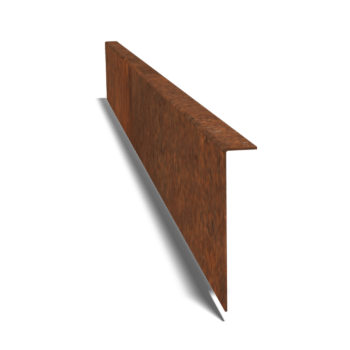 Odgięte obrzeże ze stali corten 12 cm (długość 150 cm)