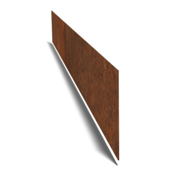 Proste obrzeże ze stali corten 15 cm (długość 150 cm)