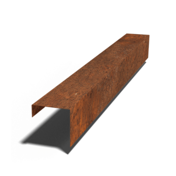Profil U-kształtny ze stali corten 15 x 15 x 5 cm (długość 150 cm)