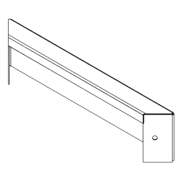 panel Stal kortenowska 10 x 40 cm