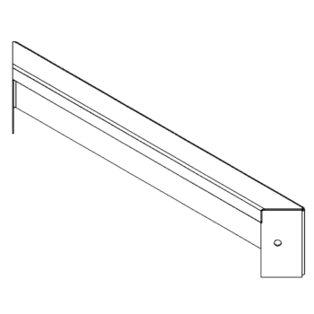 panel Stal kortenowska 10 x 50 cm