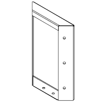 panel Stal kortenowska 30 x 20 cm
