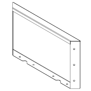 panel Stal kortenowska 30 x 50 cm