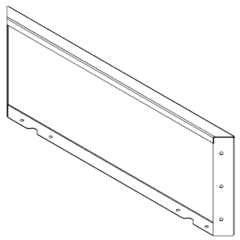 panel Stal corten 30 x 80 cm
