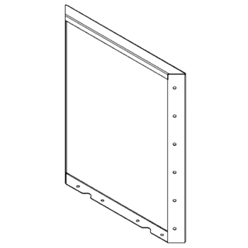 panel Stal kortenowska 60 x 50 cm