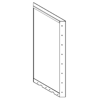 panel Stal kortenowska 80 x 40 cm
