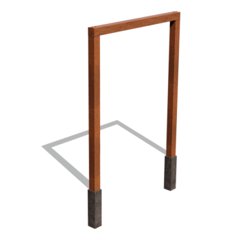 proste Pergola ze stali Corten 200 cm