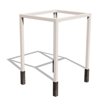 Kwadratowa pergola stalowa malowana proszkowo 224 x 200 cm