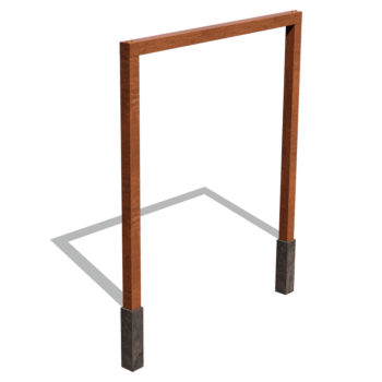 proste Pergola ze stali Corten 250 cm