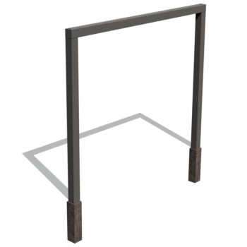 Prosta pergola stalowa malowana proszkowo 300 cm