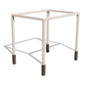 zestaw Malowana proszkowo stalowa pergola kwadratowa 324 x 250 cm