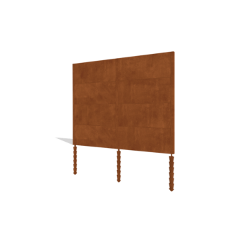 Ogrodzenie ze stali Corten H4 kompletní sada 258 cm