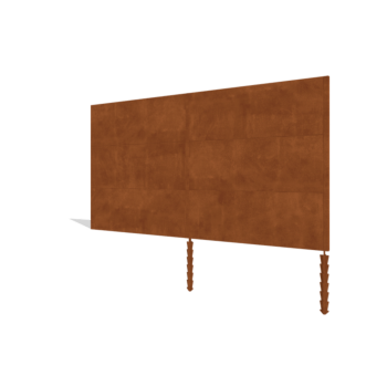 Ogrodzenie ze stali Corten H3 sada 372 cm