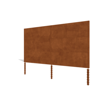 Ogrodzenie ze stali Corten H3 kompletní sada 378 cm
