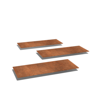 Płytka ogrodowa ze stali corten Prostokąt 60 x 25 cm