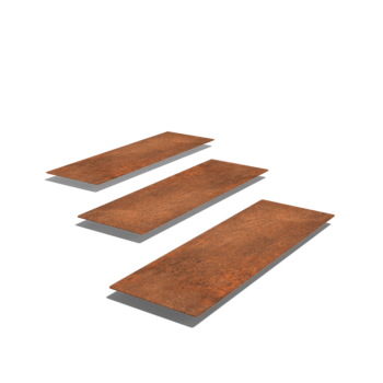 Płytka ogrodowa ze stali corten Prostokąt 75 x 25 cm