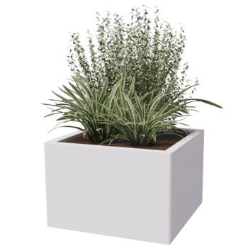 Stalowa donica - Kwadratowe - 60 x 60 cm