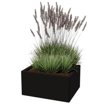 Stalowa donica - Prostokątne - 50 x 60 cm